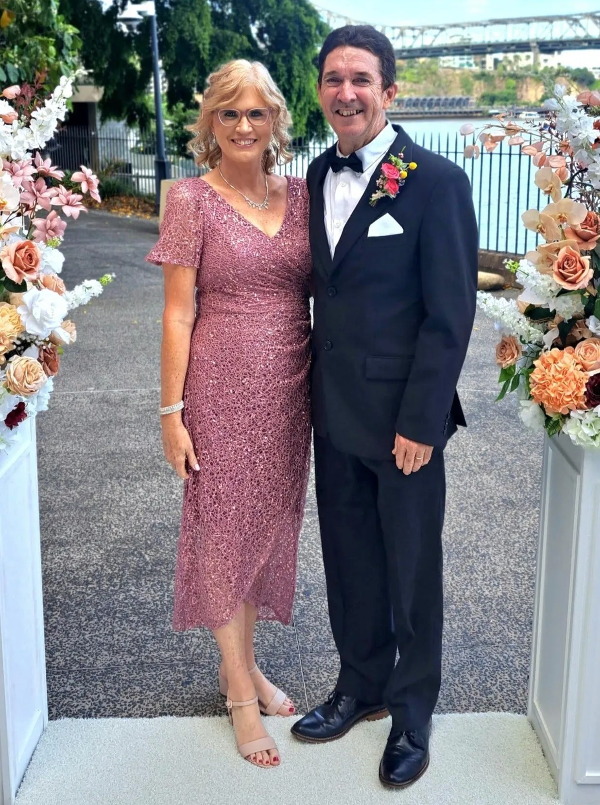Alana Blush Sequin Gown