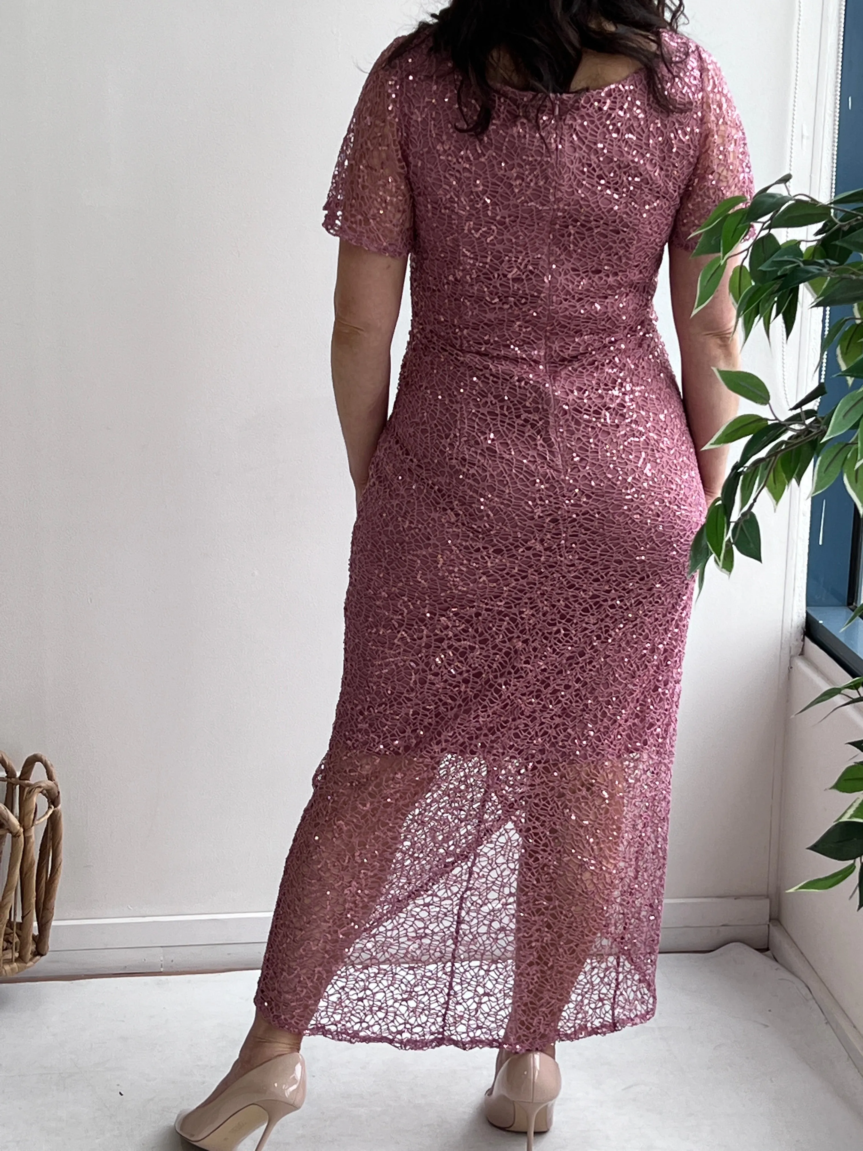 Alana Blush Sequin Gown
