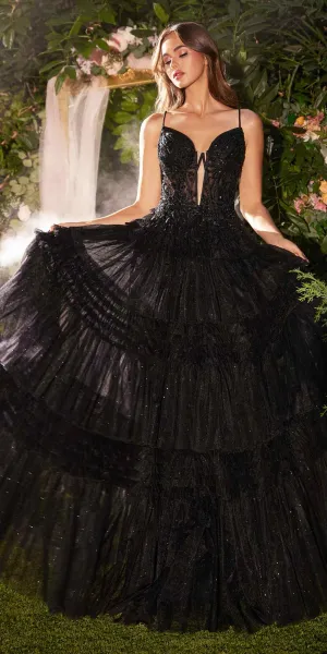 Andrea & Leo A1247 Floor Length Princess Layered Tulle Ball Gown