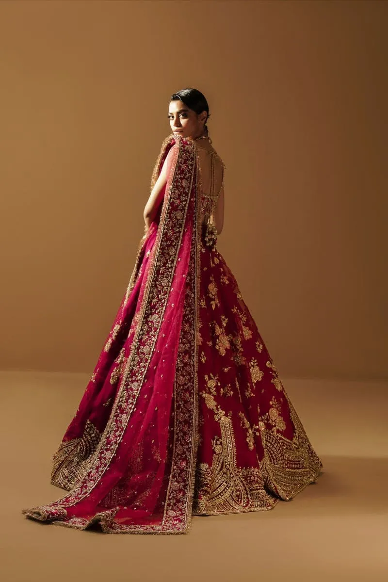 Bridal Dark Pink Lehenga Choli