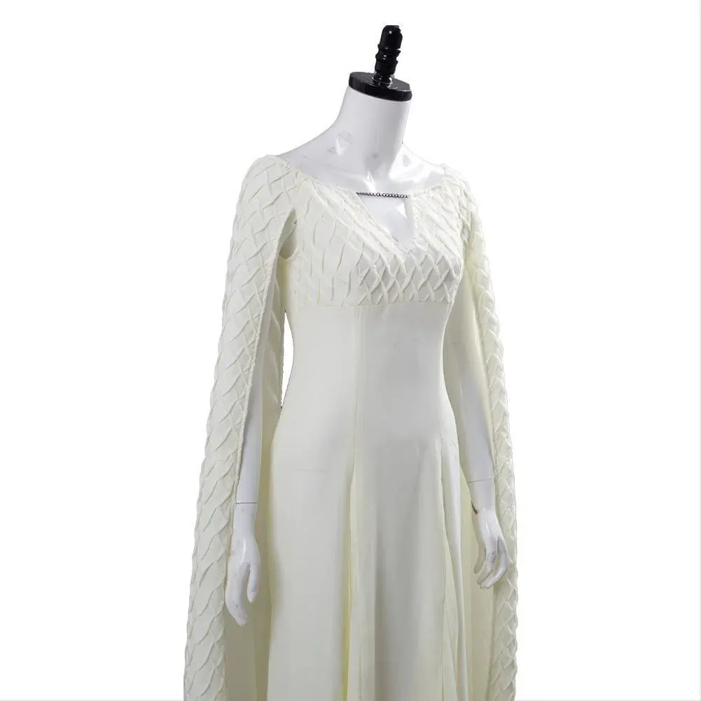 Daenerys Stormborn White Long Ball Gowns Cosplay Dress