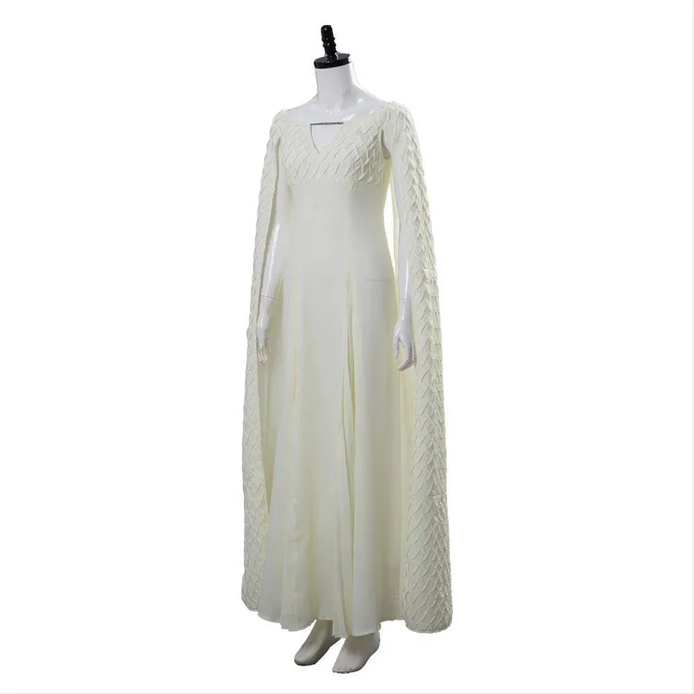 Daenerys Stormborn White Long Ball Gowns Cosplay Dress