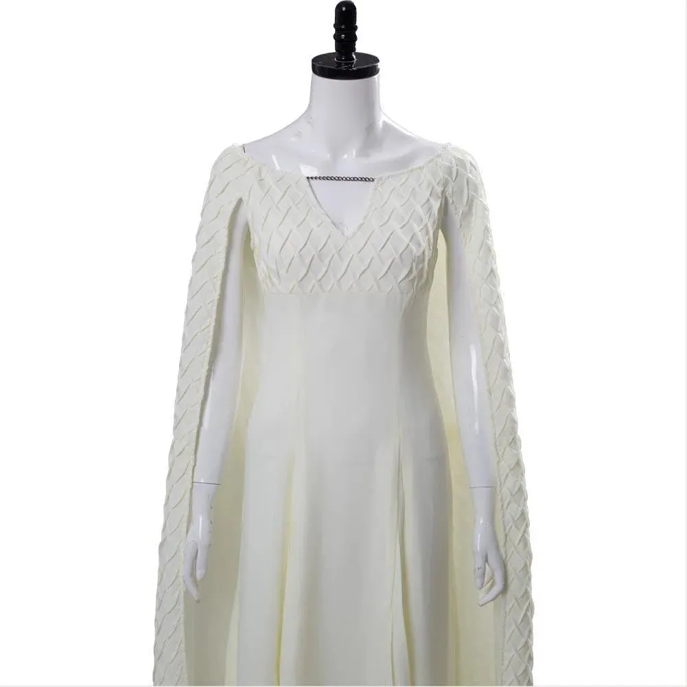 Daenerys Stormborn White Long Ball Gowns Cosplay Dress