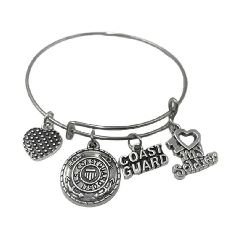 Gorgeous U.S Coast Guard Charms Bracelet