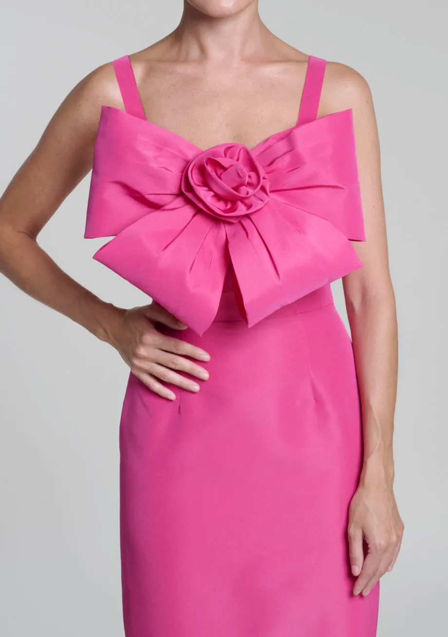 Harper Silk Faille Column Gown