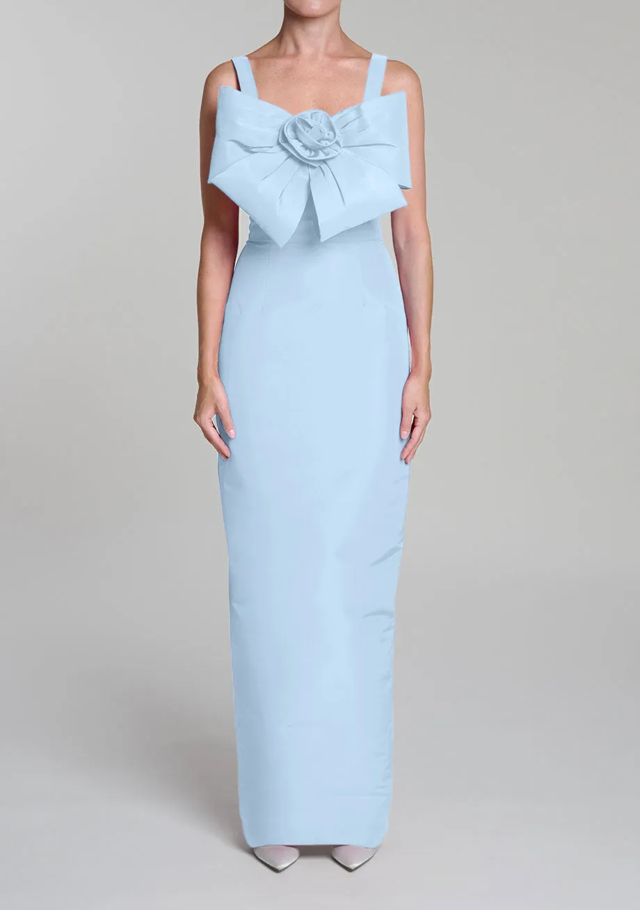 Harper Silk Faille Column Gown
