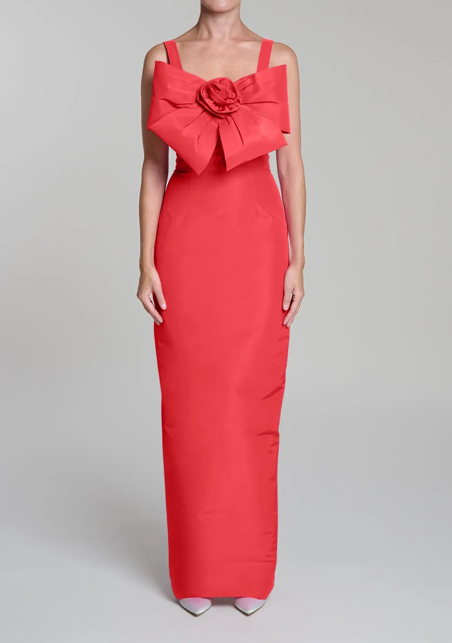 Harper Silk Faille Column Gown