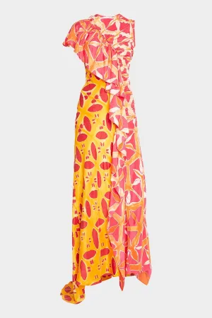 Lali Long Dress in Tigerlilly