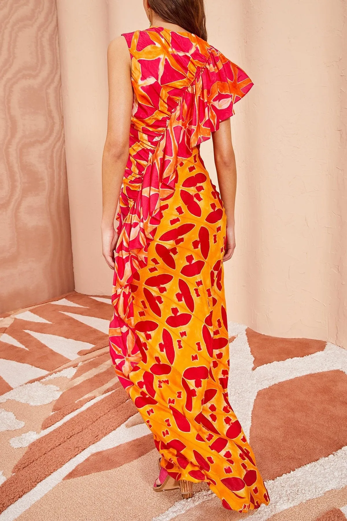 Lali Long Dress in Tigerlilly