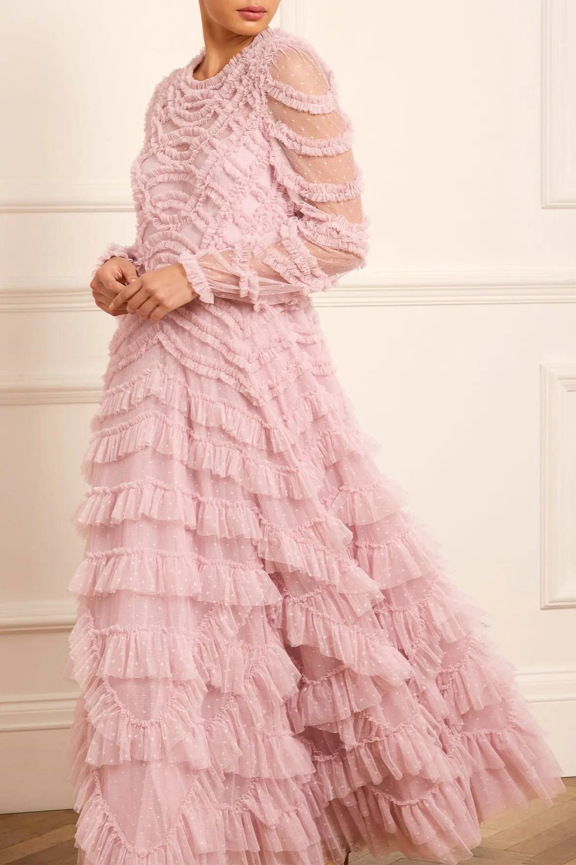 Lana Round Neck Gown