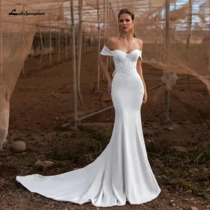 Luxury Wedding Gowns Sexy Women Glitter Tulle Bridal