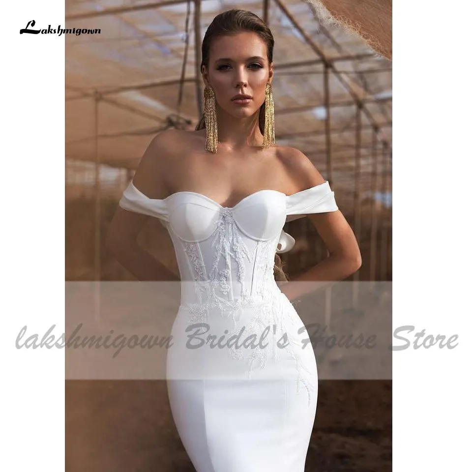 Luxury Wedding Gowns Sexy Women Glitter Tulle Bridal