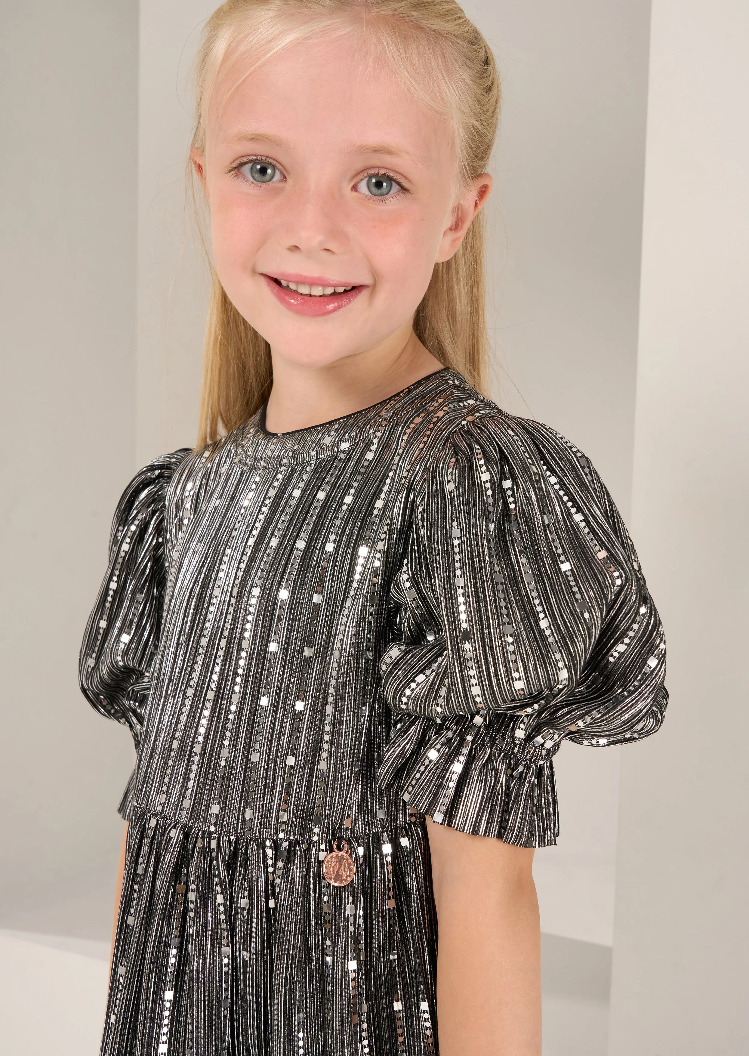 Mila Metallic Sequin Dress