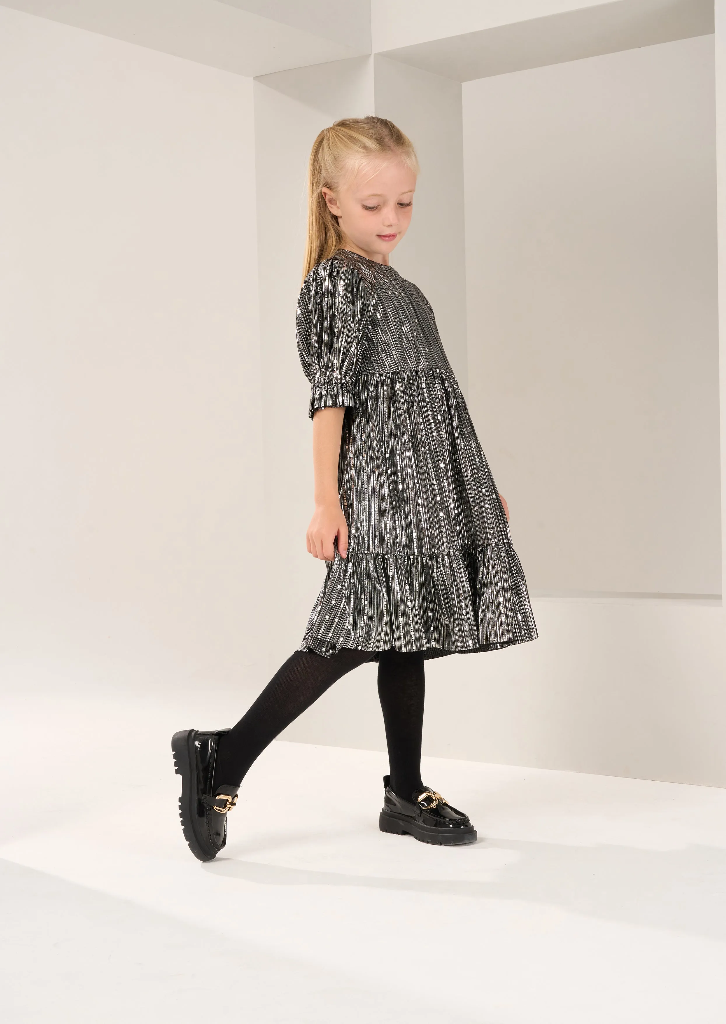 Mila Metallic Sequin Dress