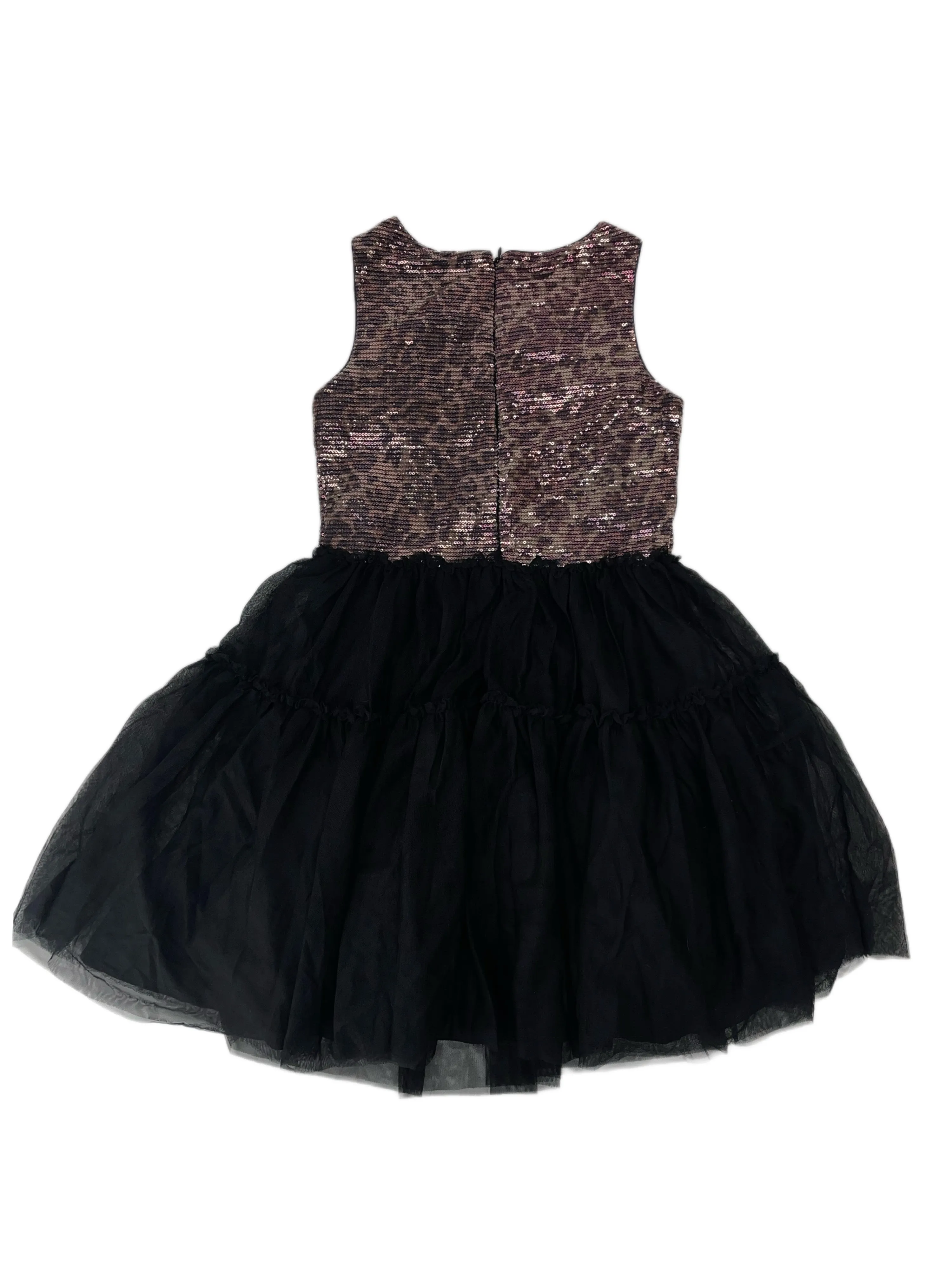PASTOURELLE BY PIPPA & JULIE Girl's Brown Black Sequin Dress #6000 14 NWT