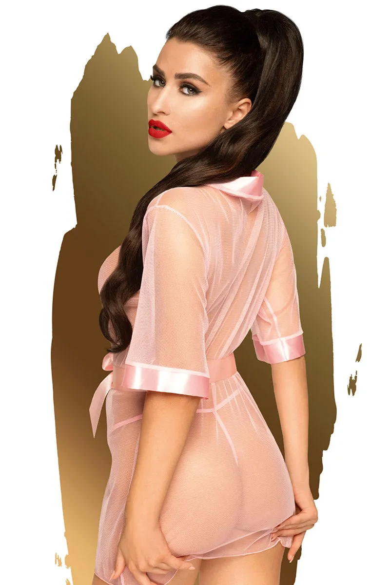 Penthouse Midnight Mirage Pink Kimono