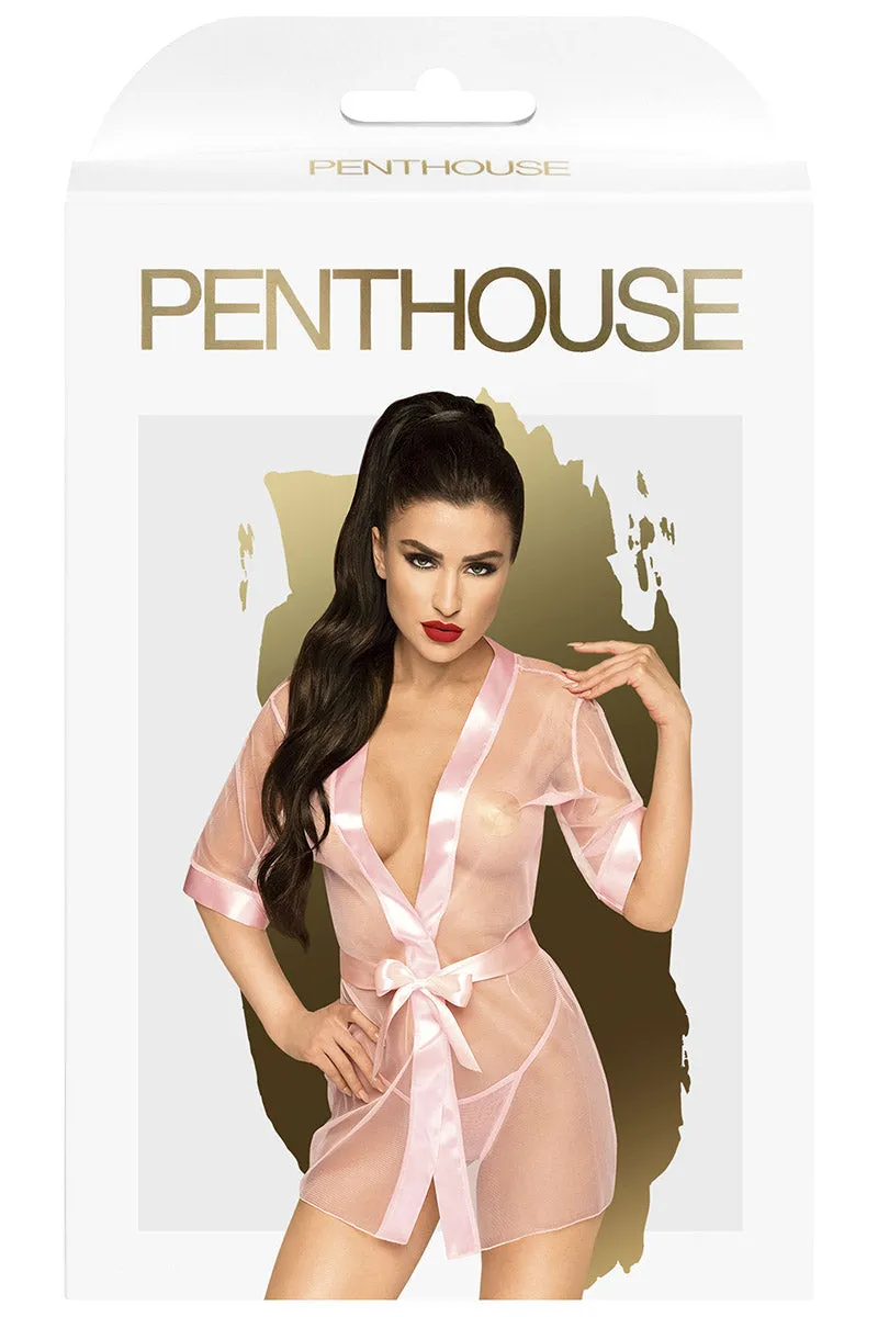 Penthouse Midnight Mirage Pink Kimono