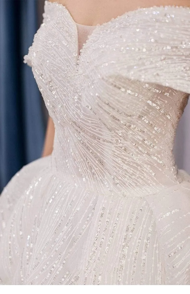 Roycebridal Wedding Dress Long Sleeve Lace Appliqued Beach