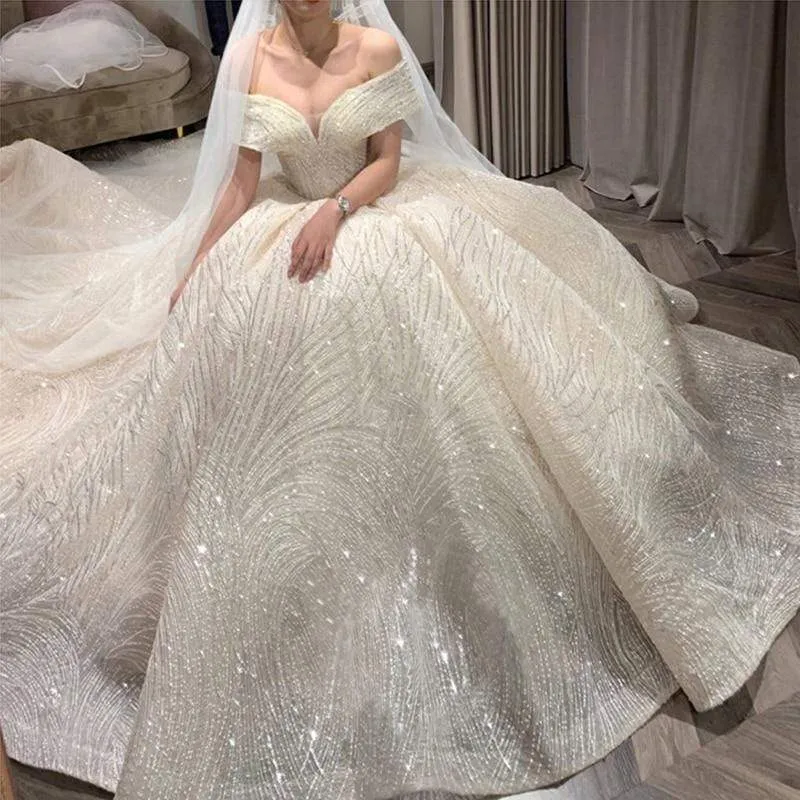 Roycebridal Wedding Dress Long Sleeve Lace Appliqued Beach