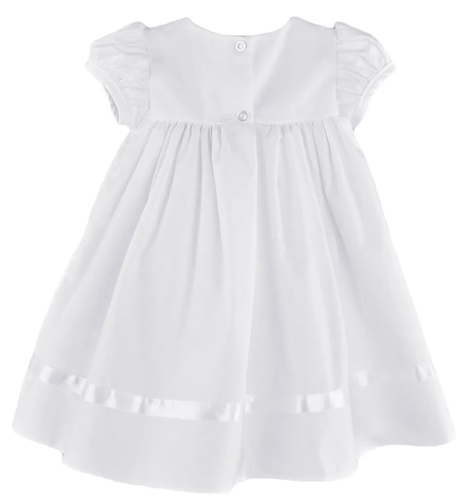 Sarah Cotton Christening Dress and Headband