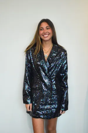Sequin Blazer Dress
