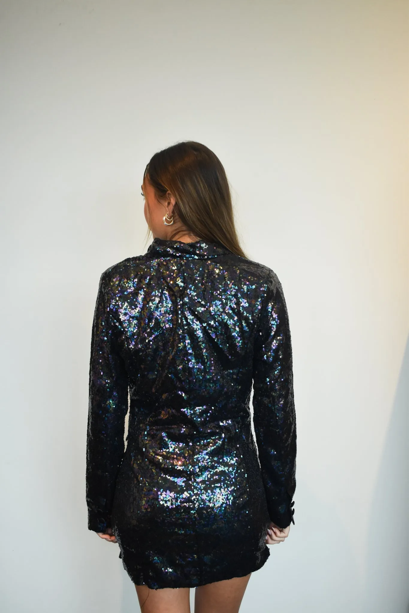 Sequin Blazer Dress