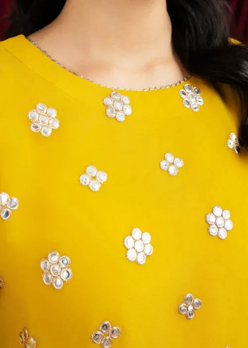 WAS 31 - Mustard - 3 Pcs Stitched