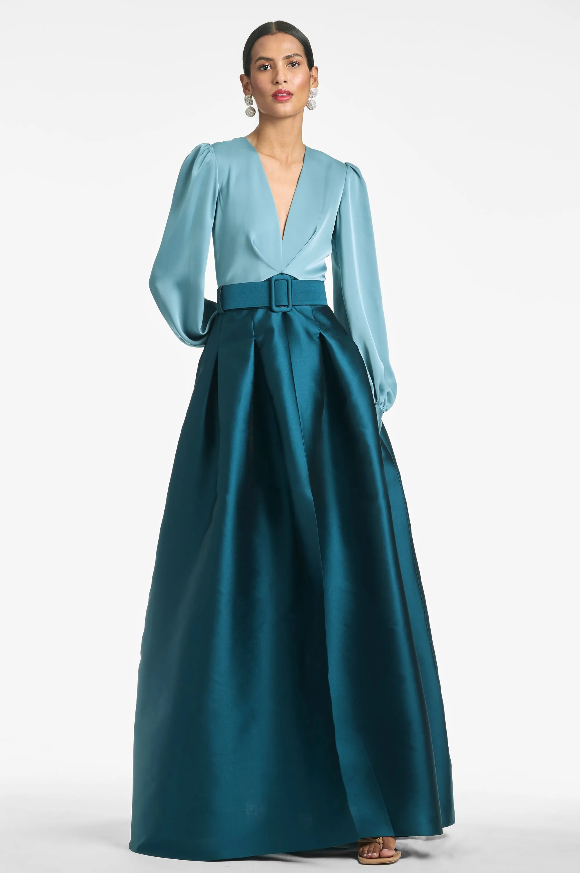 Zoe Gown - Seaglass/Deep Teal